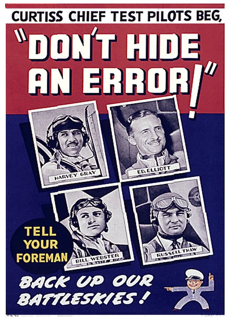 Винтажный пропагандистский постер США WW2 не скрывает ошибки классические