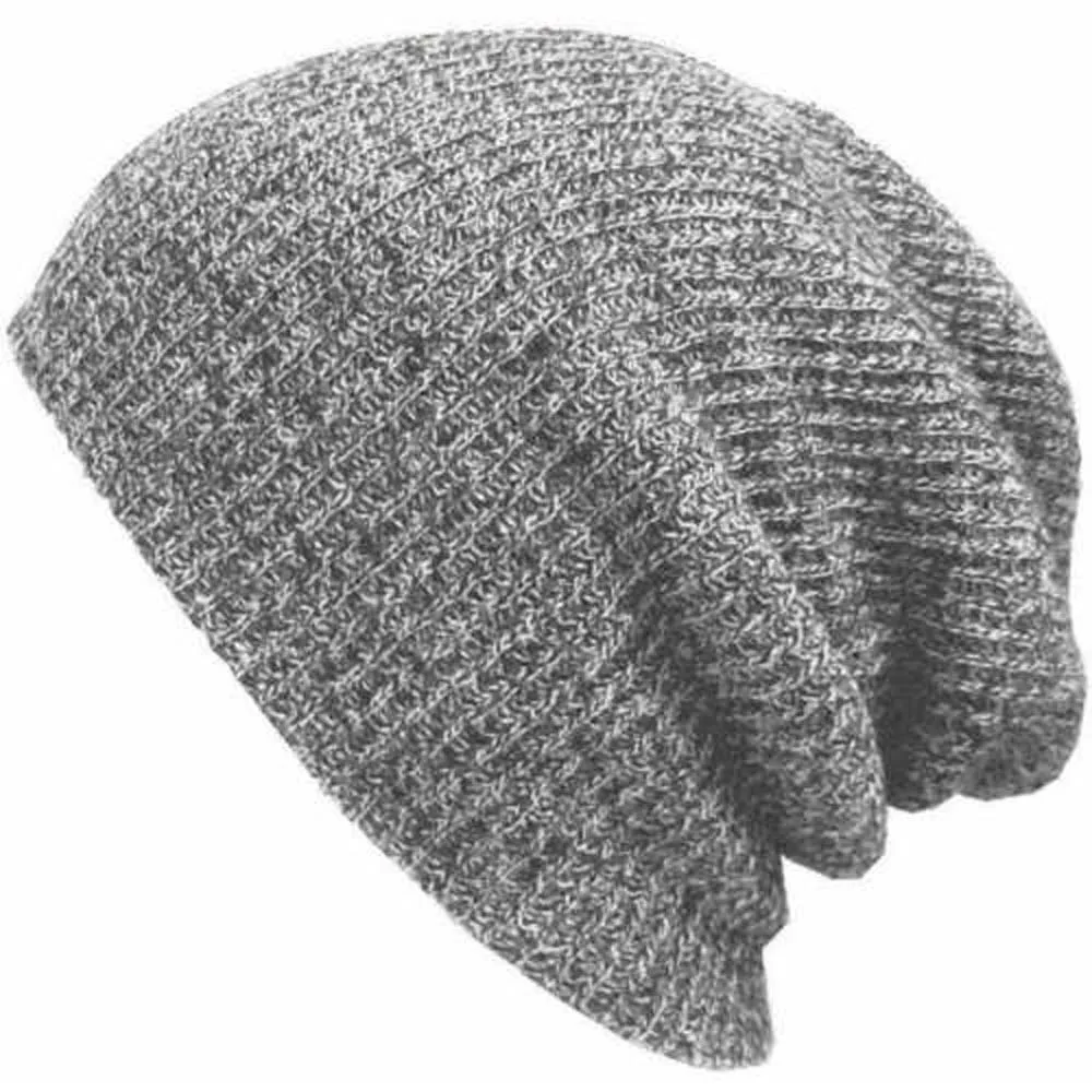 light gray Зимние головные уборы для мужчин и женщин, вязанная Повседневная шапка, вязанная крючком, мешковатая шапочка, лыжная громоздкая шикарная вязаная шапка с черепом, Осенняя шапка для девочек и мальчиков - Цвет: light gray