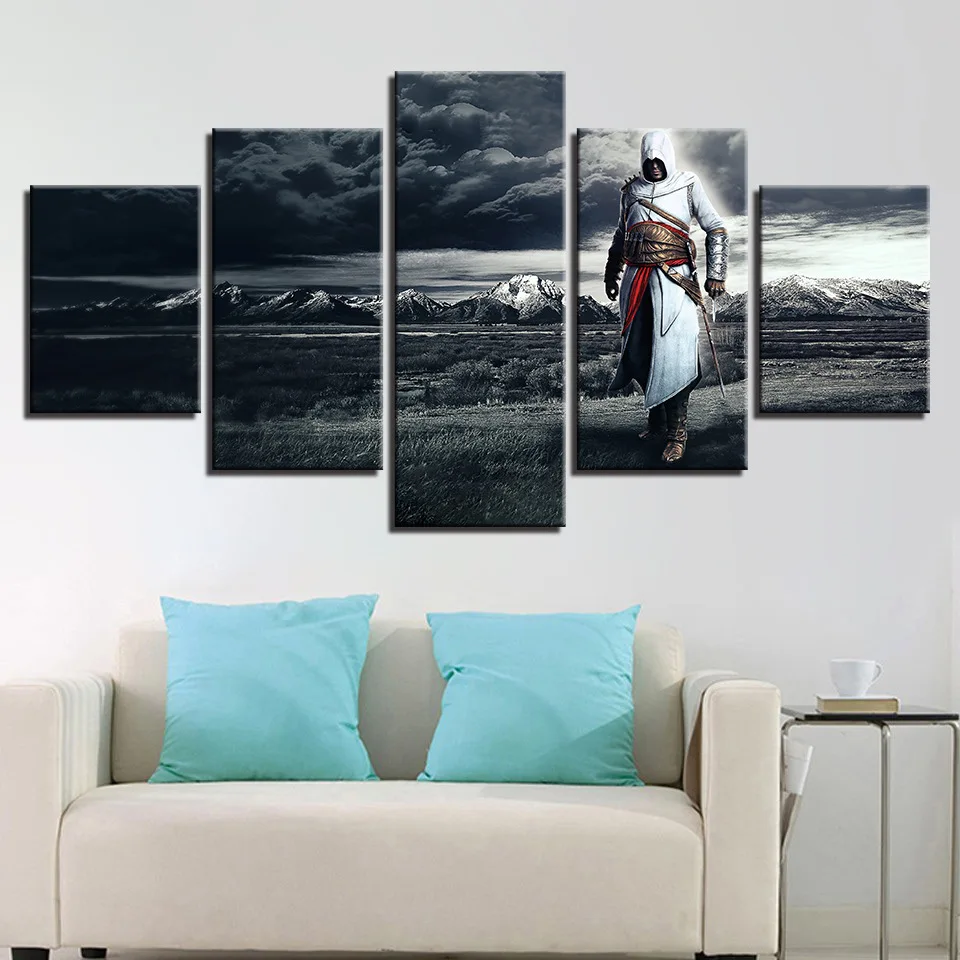 Цветные картины Creed игра несколько Connor War Art Framework домашний декор 7 5 шт. принт