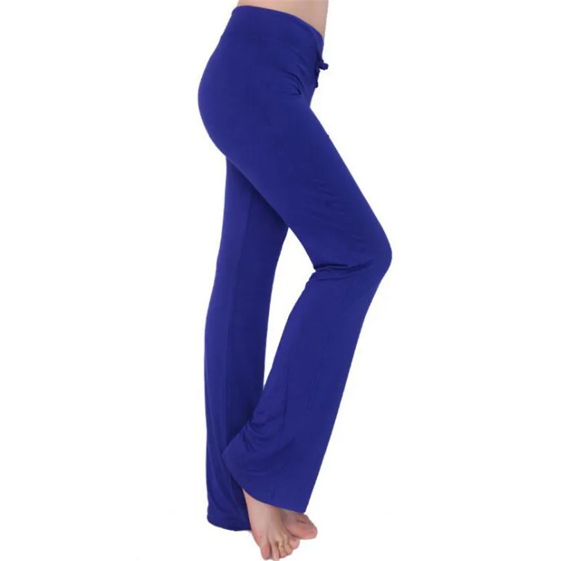 

Женские штаны для йоги, с высокой талией, свободные спортивные Леггинсы с широкими штанинами для спортзала, длиной до щиколотки, штаны для б...