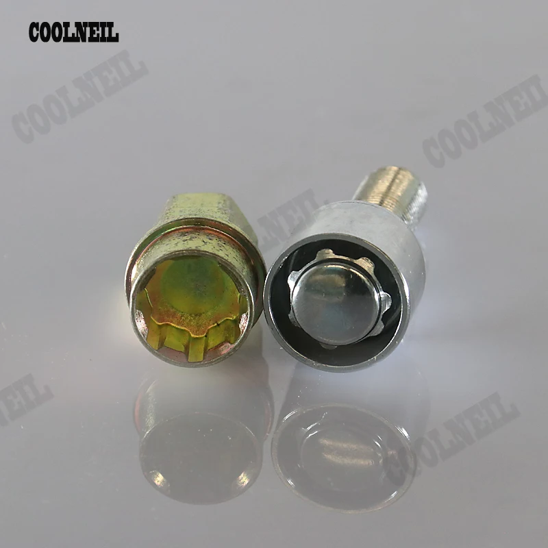 Аксессуары JDM 4x12x1 25 мм болты для блокировки колес защитные и 1x Ключ защита от