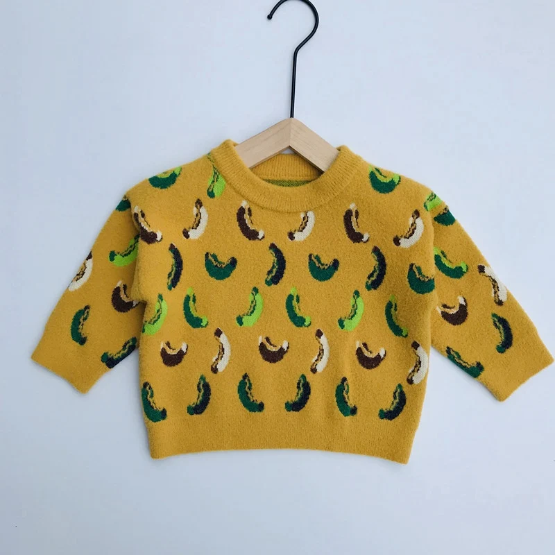 2019 осень-зима Свитер для девочек и мальчиков детские малышей длинный рукав