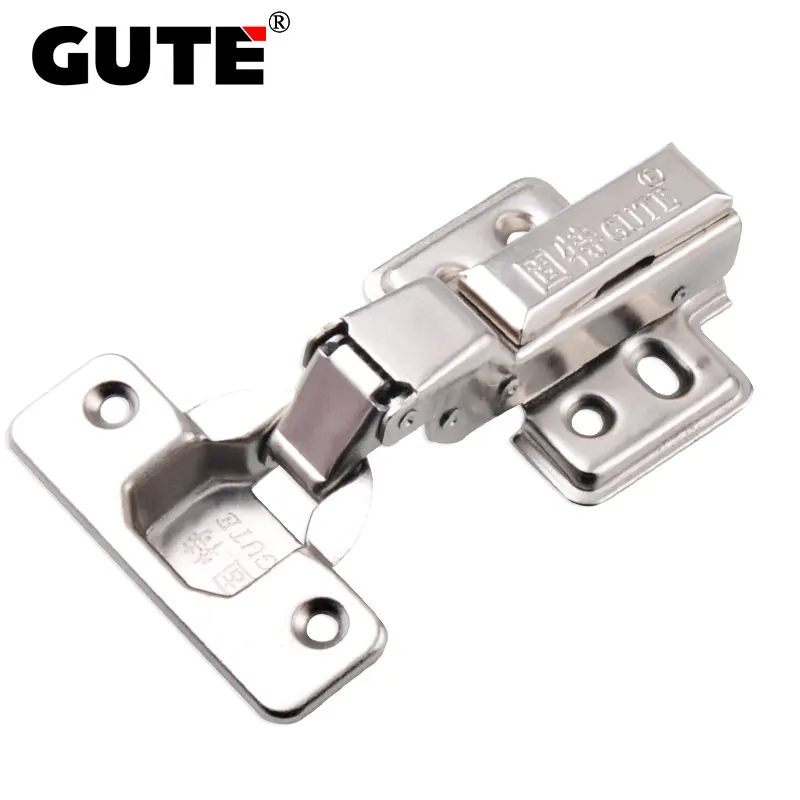 GUTE Damper Hydraulic Cabinet Hinge Rust Proof Cold-rolled Steel Door Iron Core Cupboard Furniture Soft Close | Обустройство дома