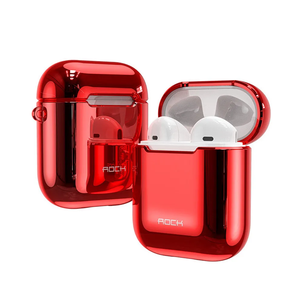 Гальванизированный чехол для Apple Airpods защитный Rock анти-осенний 2 | Электроника