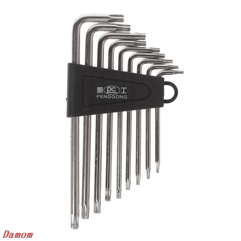 Набор гаечных ключей Torx L-образной формы инструменты для ремонта отвертки 9 шт. 2018