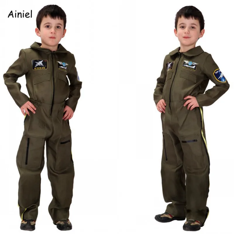 Ainiel Boys Police Costumes Kids policeman Cosplay costumes game uniforms Children's Halloween party for boys kids |