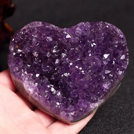 Аметистовый геодезический сердечный кристалл|heart crystal|heart heartheart amethyst |