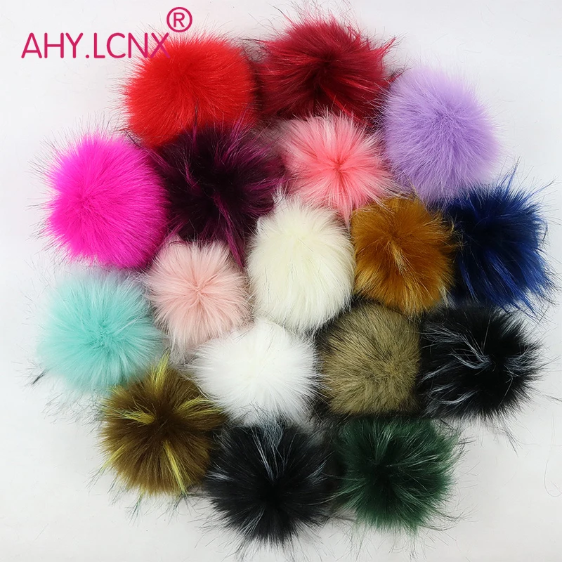 

Pompom Hat Pompom Snap Button Faux Fur Pompom Hat Accessories