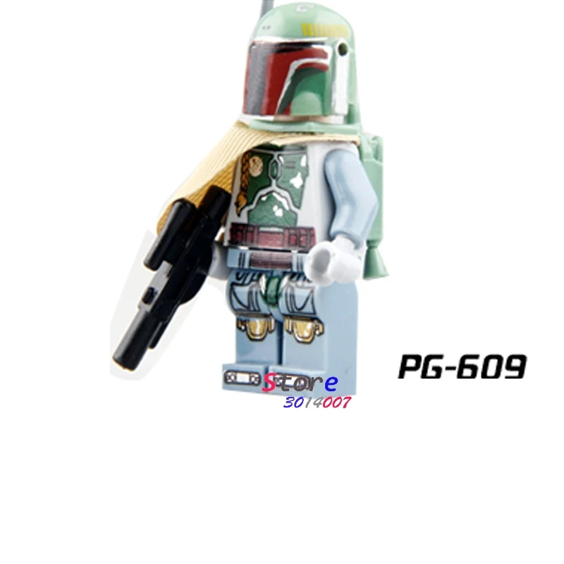 50 шт. модель Mandalorian Fet Jango Darksaber s строительные блоки игрушки для детей - Цвет: PG609