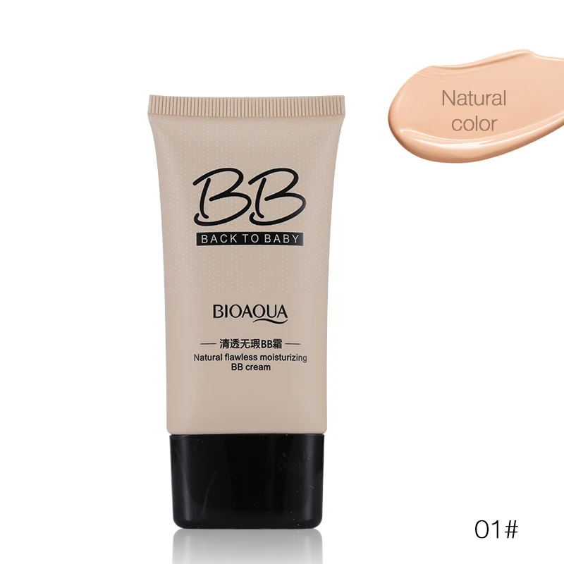 Бренд BIOAQUA, 3 цвета, натуральный BB крем, макияж, консилер, контроль жирности, жидкая косметика/основа Увлажняющая косметика, 40 мл - Цвет: 01 Natural color