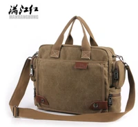 manjianghong men canvas messenger bag male crossbody bag canvas shoulder messenger bags mens handbag business tote briefcase