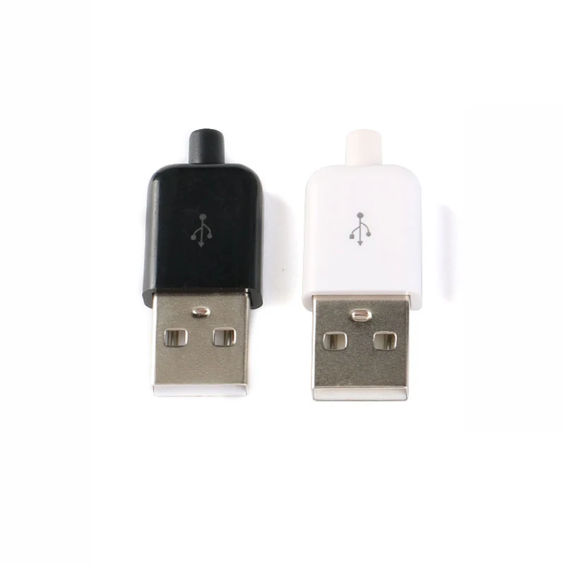 5 шт./компл. 4 в 1 набор разъемов для штекеров Micro USB с крышкой черный белый |