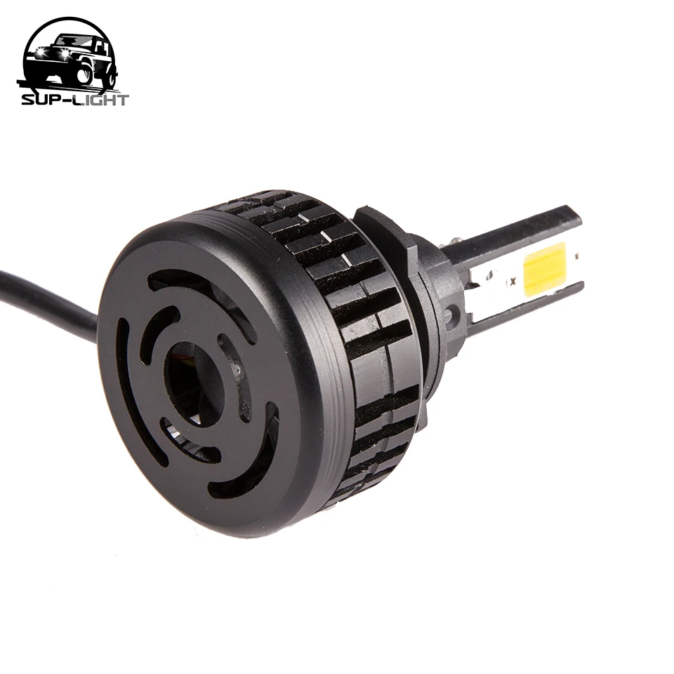 72W 6600Lm 3000k Авто cob Светодиодный фонарь 12v H4 H13 светодиодный вентилятор с