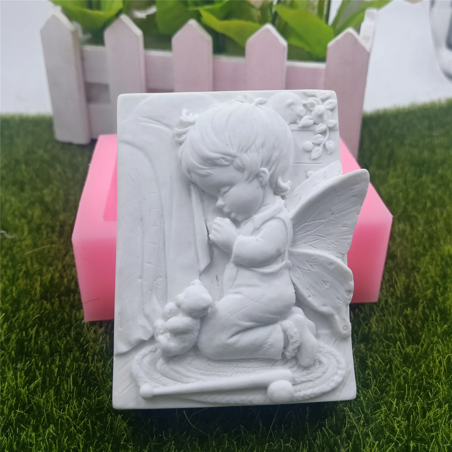 Формочки для мыла Angel Boy восковая смола рукоделия штукатурка 3D силиконовая форма