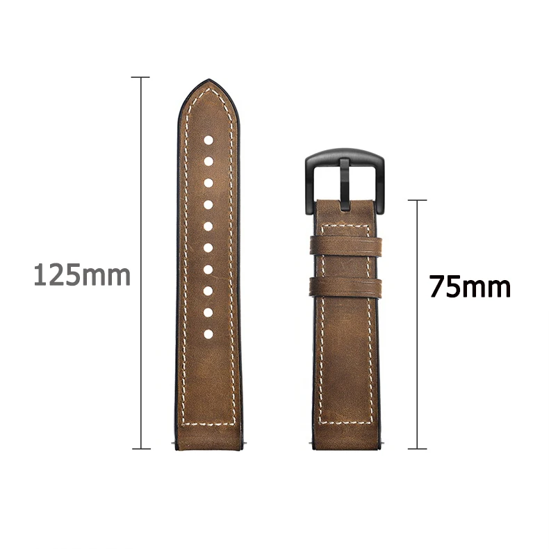 20 мм модные силиконовые часы из натуральной кожи ремешок для Ticwatch E 2 сменный ремешок на запястье кожаный браслет; унисекс