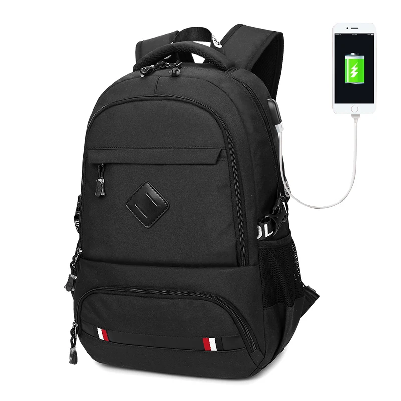 

Рюкзак мужской, Оксфорд, для ноутбука 15,6 дюйма, с USB-портом для зарядки
