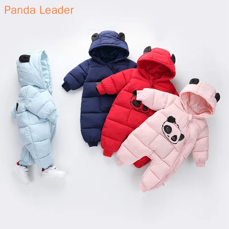 

Baby Girls Clothes Boys Girls Rompers Winter Overalls For Children Newborn Warm Thickening Hooded Infant Clothing Kids Outerwear