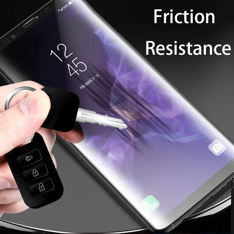 5D изогнутое Покрытие Закаленное стекло для Samsung Galaxy S9 S8 Plus Note 8 9 Защитное экрана s7