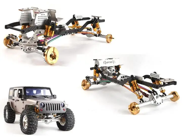Металлическая обновленная рама II для CD15827 RC Rock crawler 4x4 грузовик Capo Jkmax JK Wrangler 1/10 SCX10