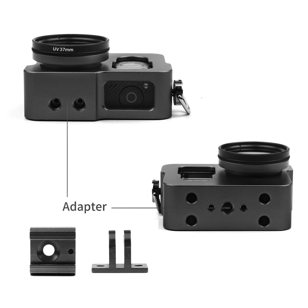 Алюминиевый металлический каркас Корпус корпус клетка для GoPro Hero 4 серебряный
