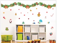 removable christmas candy ornaments window decals wall sticker christmas day gift hotel restaurant sticker holiday new year