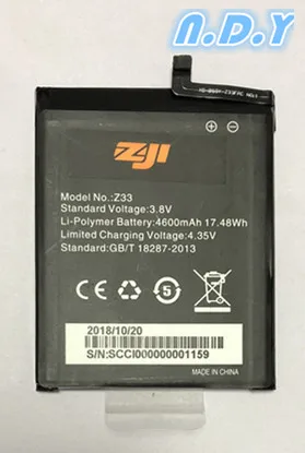 100% Новый оригинальный HOMTOM zoji Z33 аккумулятор 4600 мАч для ZOJI смартфон|Аккумуляторы