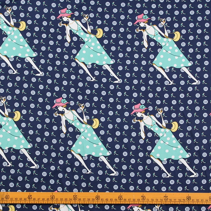 

LEO&LIN Retro Diy Craft Cloth Very Fashionable Cotton Fabric Cloth Tissus 50cm