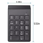 USB Цифровая Клавиатура Mini Numpad, 18 клавиш, цифровая клавиатура Для iMacMacBook Air D, ноутбуков, настольных ПК #249695