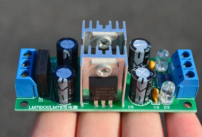 LM7812 + LM7912 положительный отрицательный 12 в двойной регулятор напряжения