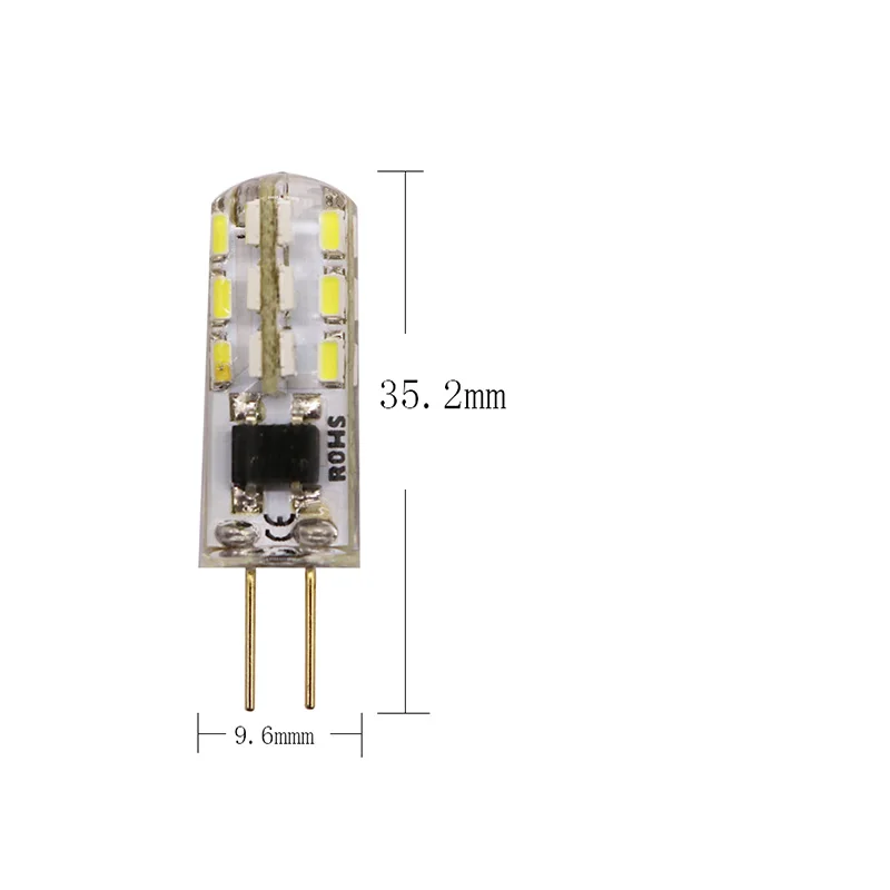 Светодиодный светильник G4 10X точечный 3014 SMD 3 Вт DC12 AC 220 В Замена 30 галогеновых
