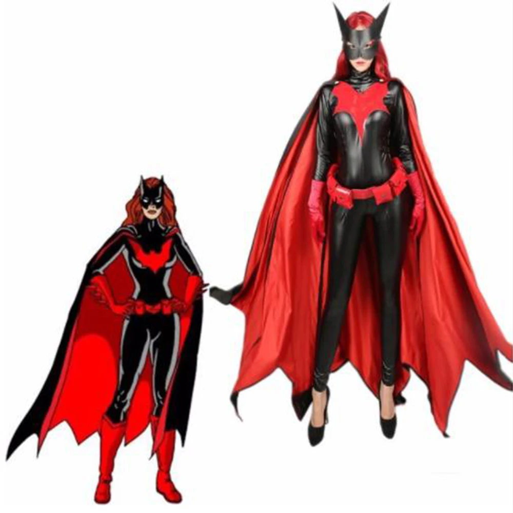 Женский костюм для косплея из аниме Batwoman Kate Kane 52 шт. полный комплект