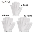 Перчатки хлопковые белые многоразовые, тонкие, эластичные, мягкие