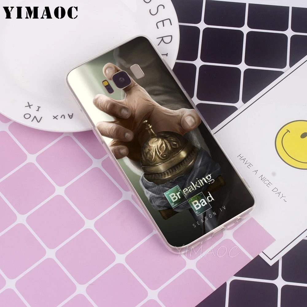 YIMAOC Breaking Bad TV Soft TPU Case for Galaxy j3 j5 j6 j7 A5 2016 2017 A6 A9 2018 Note 8 9 S7 edge S8 S9 S10 Plus S10e Cover |