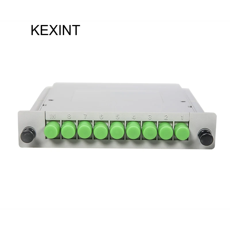 KEXINT волоконно оптический разветвитель PLC 1*8 вставка/LGX/тип кассеты FC/APC 1 5 M / 10