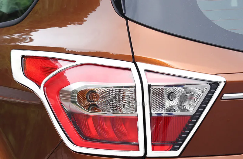 New For Ford Kuga Escape 2017 ABS Car Rear Light Lamp Decorative Cover Lid Trim 4pcs |