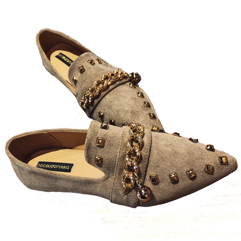 Женские туфли на плоской подошве крутые золотые женские лоферы балетки замшевые