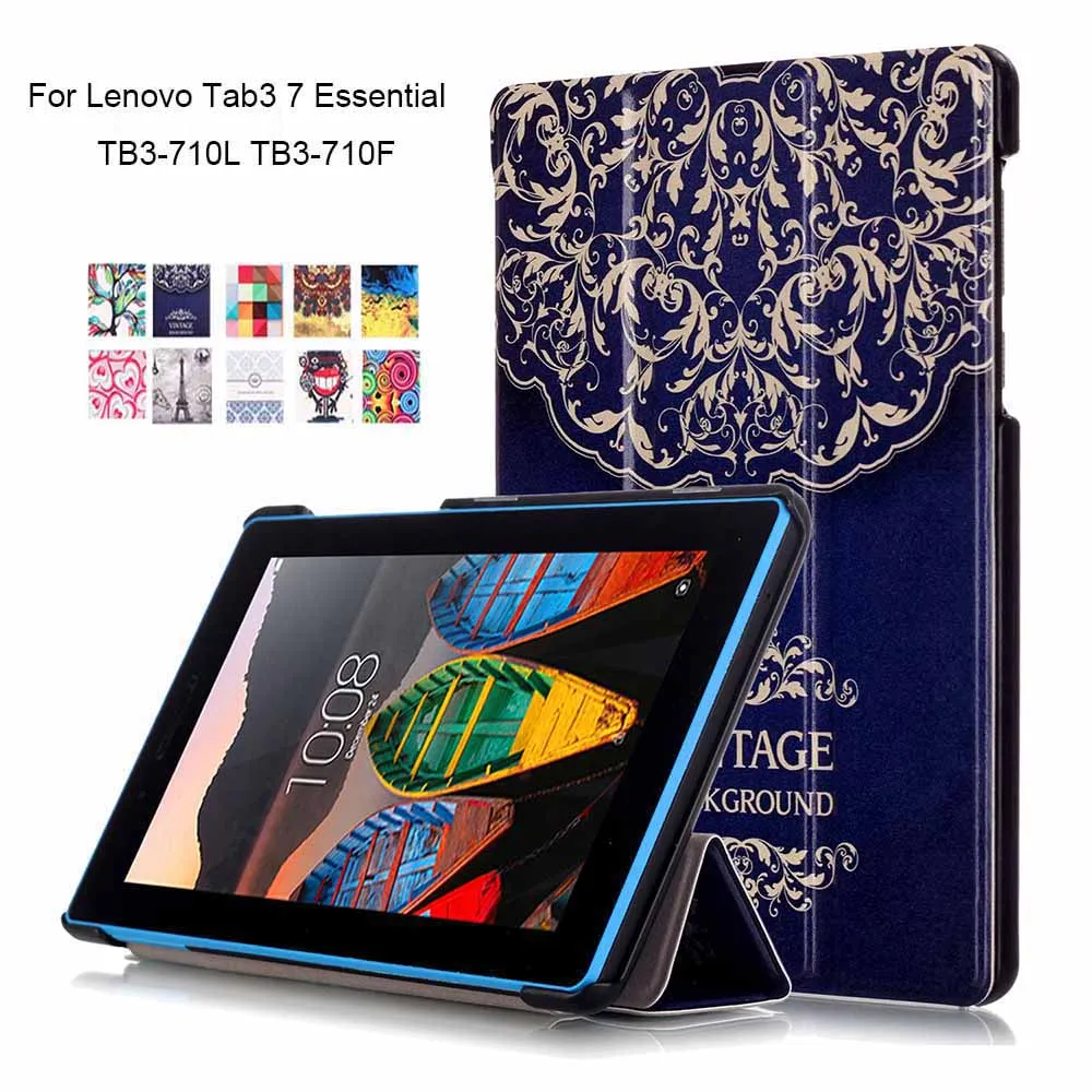 Чехол для планшета lenovo Tab3 7 Essential Краски из искусственной кожи принципиально Tab 3 TB3