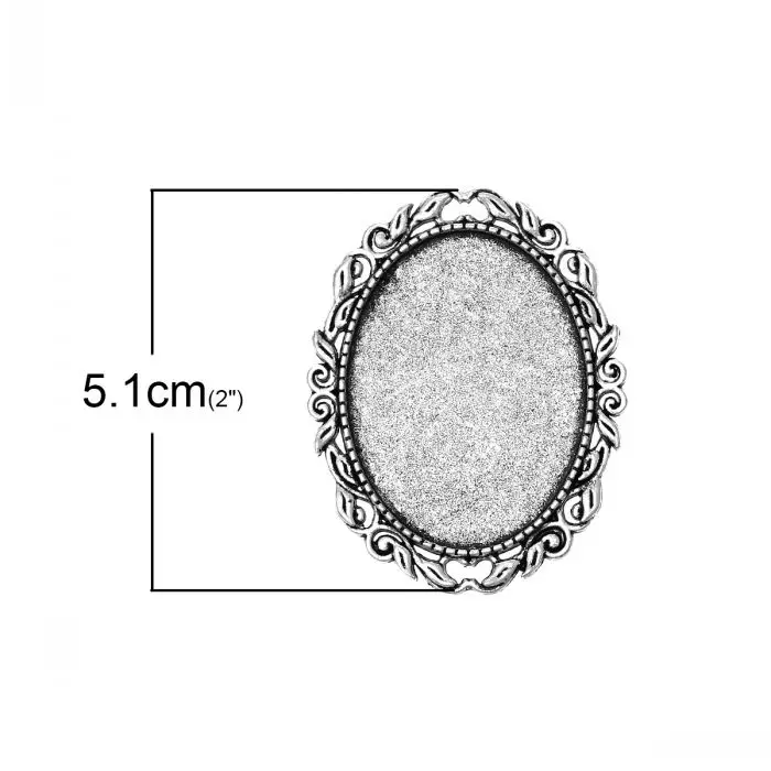 5 шт. броши кабошоны серебристого цвета 4 х3 см 1 х4 см|setting brooch|brooch setbrooch frame |
