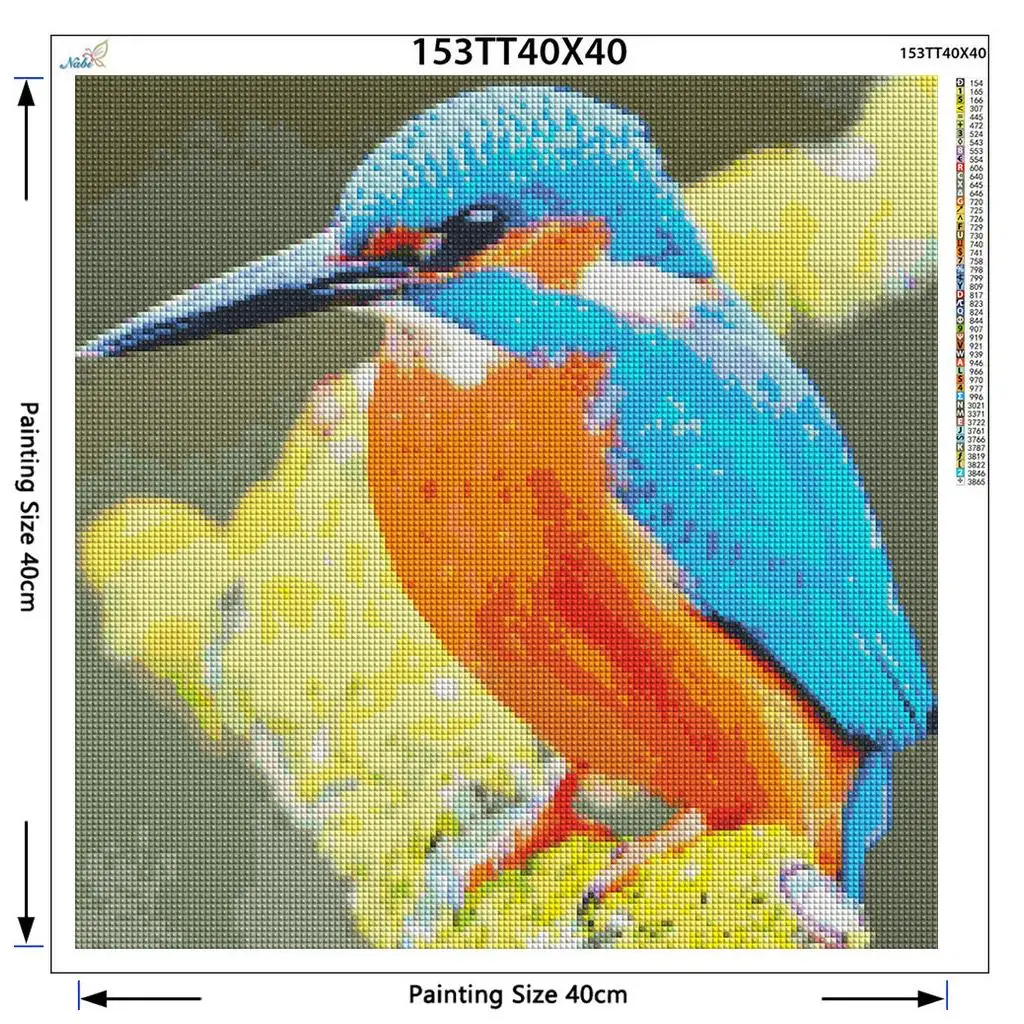 3D DIY Алмазная вышивка kingfisher полный квадратный Алмазный цвет птица Полный Круглый
