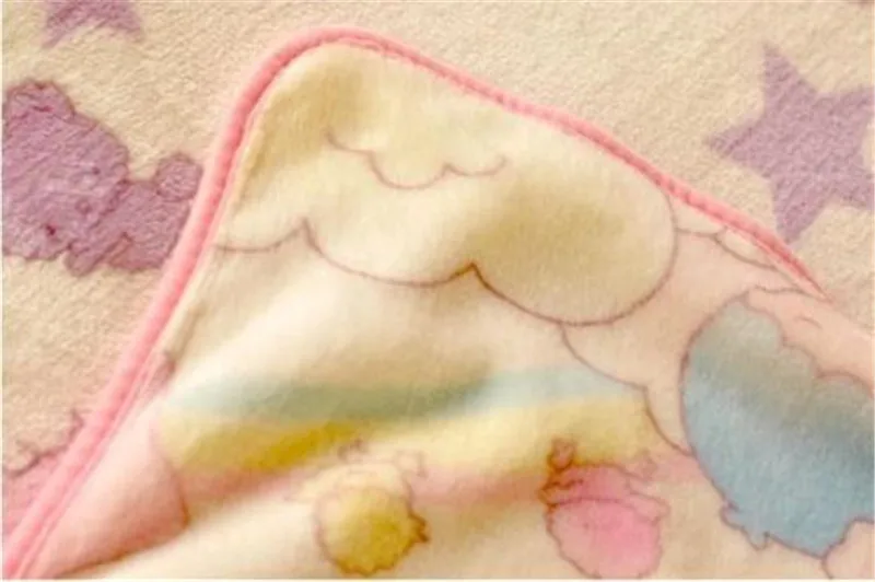 Sanrio Little Twin Stars мягкие фланелевые одеяло простыни комнаты Декор Рождественский