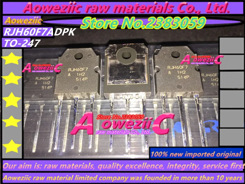Aoweziic 100% Новый оригинальный импортный RJH60F7A RJH60F7 RJH60F7ADPK TO 247 FET IGBT трубка 90A 600 в|tube| |