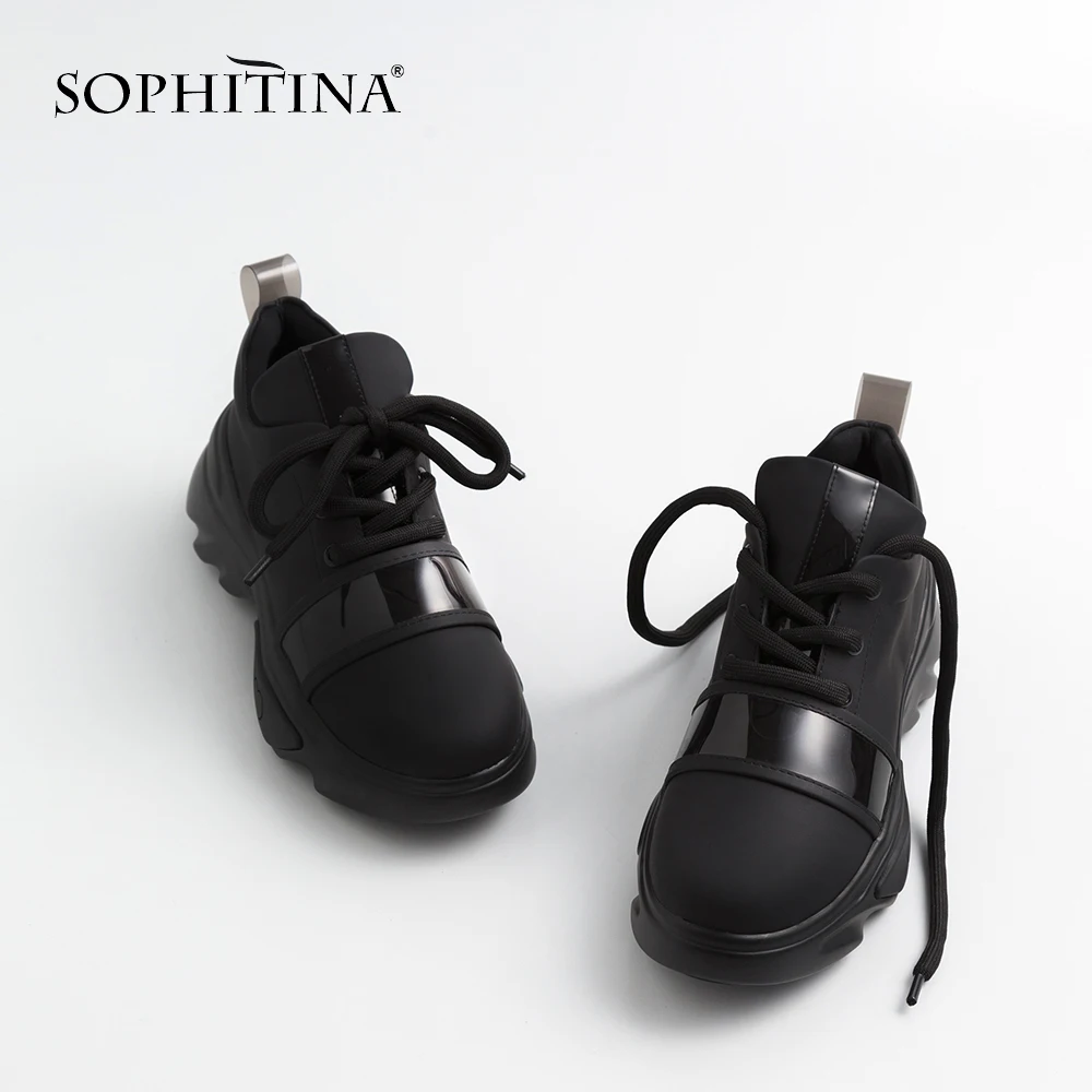 Женские кроссовки SOPHITINA с закругленным носком повседневные уличные на шнурках