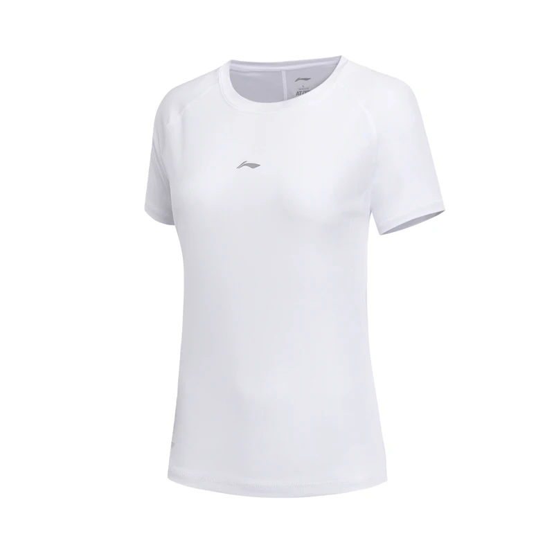 Li-ning Women's Running T-Shirts AT DRY 100% Polyester Breathable LiNing Slim Fit Comfort Sports Tee Tops ATSN044 CAMJ18 | Спорт и