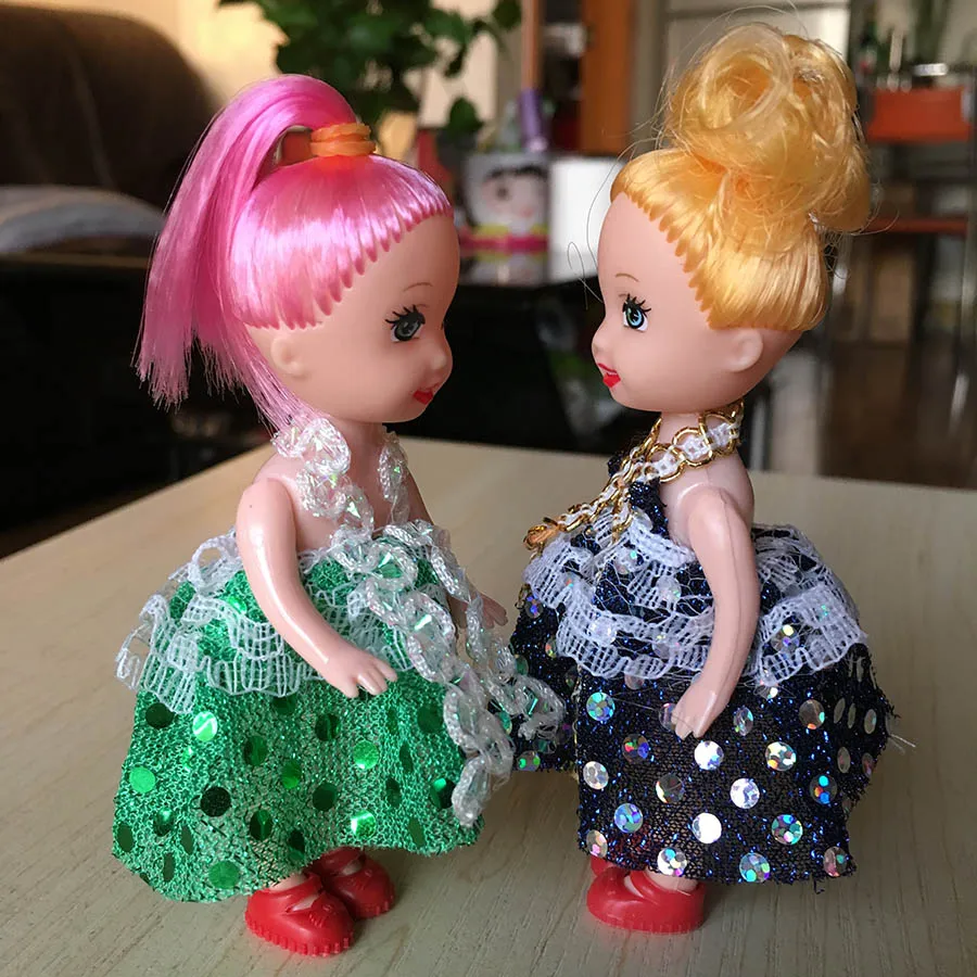 4 шт./лот милая кукла игрушка подвижное тело с одеждой куклы Келли смешанный стиль