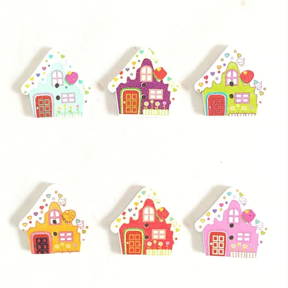 50 шт. деревянные пуговицы для шитья с 2 отверстиями|sewing buttons|wood sewing buttonswood |