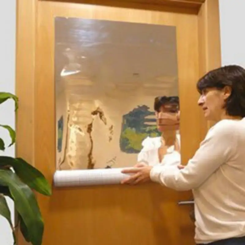 Фольгированные зеркальные декоративные настенные наклейки самоклеющиеся 24x39