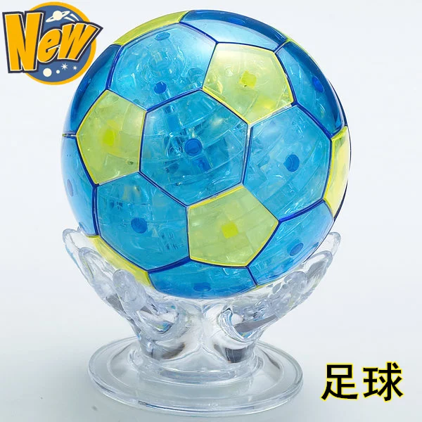 

Candice guo! New arrival hot sale 3D crystal puzzle Football souvenirs model funny game creative gift 1pc