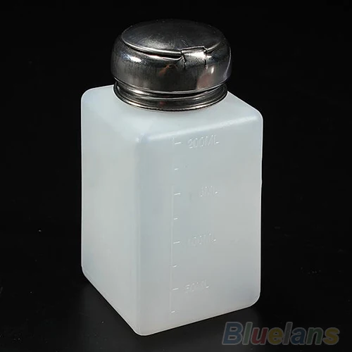 200 мл жидкий спирт пресс для снятия лака ногтей Диспенсер Очиститель насосная