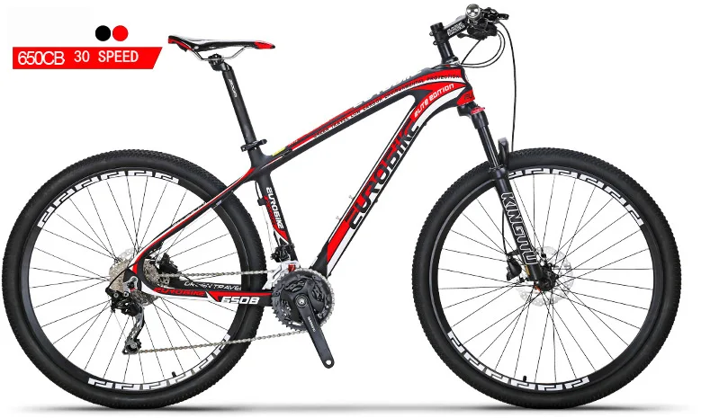 Eurobike углеродного волокна велосипед 30 скорость горный 27.5*16.5 дюймов MTB