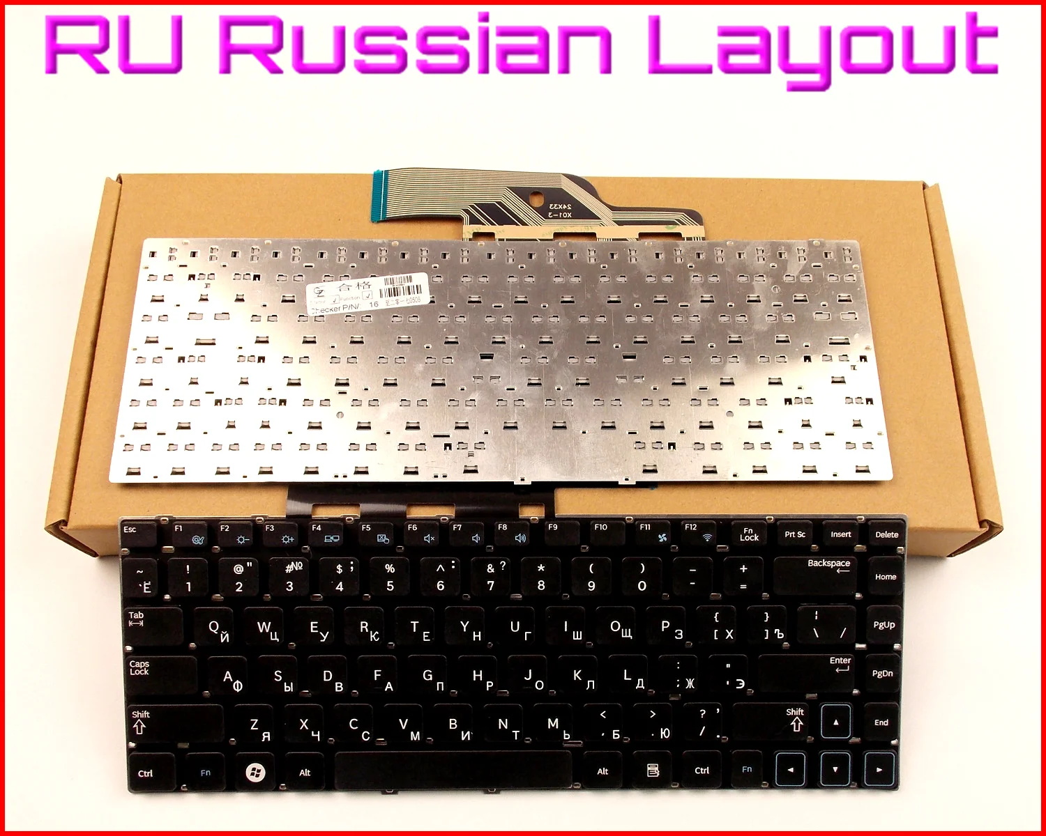 Русская версия клавиатуры для ноутбука Samsung 300E4A 300V4A NP300E4A NP300V4A 305E4A NP305E4A V127660CS1